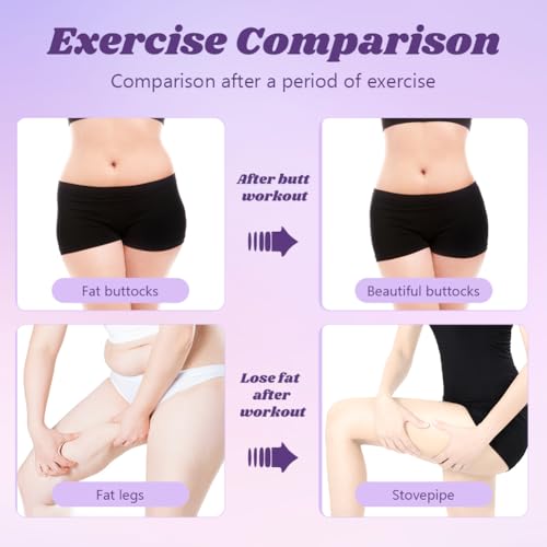 Pelvic Floor Muscle Trainer with Resistance Band, Hip & Pelvic Trainer Kegel Exerciser,Adjustable Inner Thigh Trainers Exercise Workout Equipment for Muscle Strengthening & Toning - color: Purple