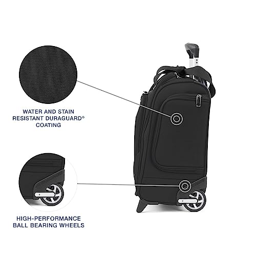 Travelpro Luggage Maxlite 5 Softside Lightweight Rolling Underseat Compact Carry on Upright 2 Wheel Bag, 15-Inch — Black - color: Black