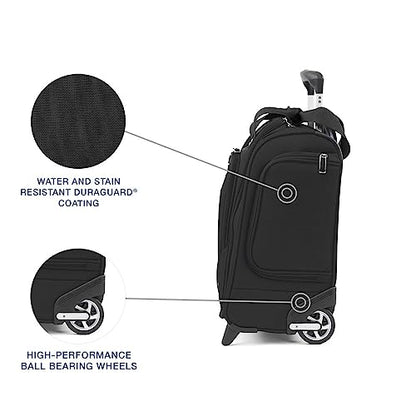 Travelpro Luggage Maxlite 5 Softside Lightweight Rolling Underseat Compact Carry on Upright 2 Wheel Bag, 15-Inch — Black - color: Black