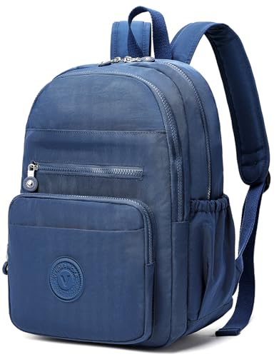 Hiking Waterproof 13" Laptop Backpack Purse for Women and Men,Travel Backpack - color: Dark Blue