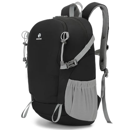 Hiking Backpack for Men Women, 25L Lightweight Travel Backpack Camping Daypack for Outdoors - color: Black