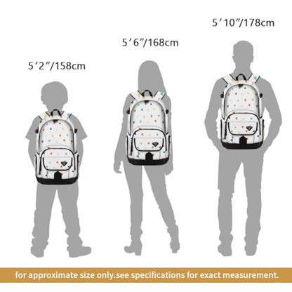 rickyh style School Backpack Travel Bag for Men & Women Lightweight College Back Pack with Laptop Compartmen - color: 04cax