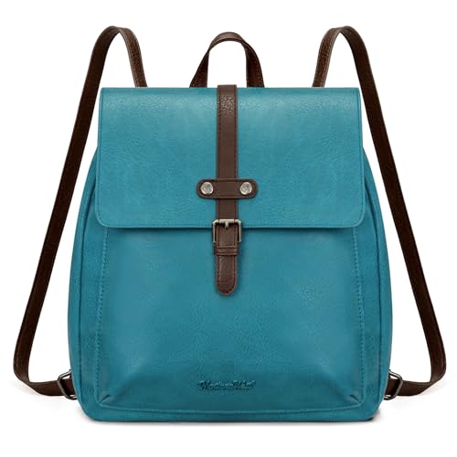 Montana West Backpack Purse for Women Casual Daypack Convertible Crossbody Backpack for Travel Work - color: Turquoise