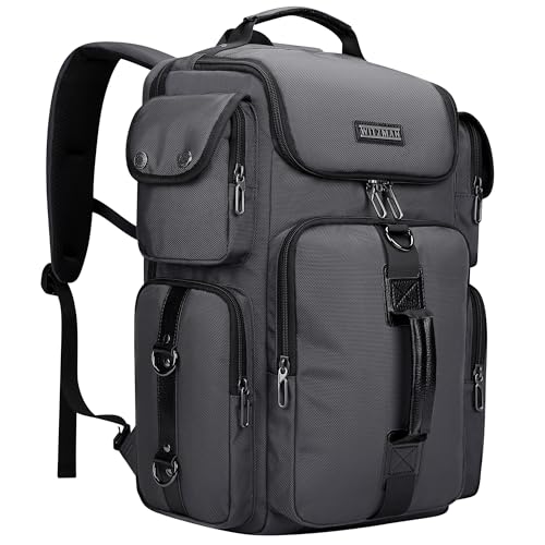 WITZMAN Travel Backpack for Men Carry-on Laptop Backpack Fit 16 Inch Airline Approved for Traveling,Casual,Commuting(B744 Silvery Grey) - color: Silvery Grey