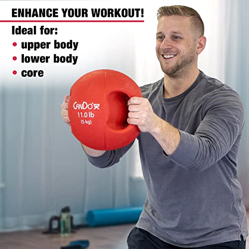 CanDo 505041 Molded Dual-Handle Medicine Ball, 11lb - style: c) 11 lb