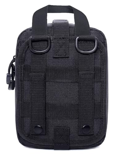 Molle First aid Kit Bag Empty ifak Medical Tactical Pouch for Camping Duty - color: Black