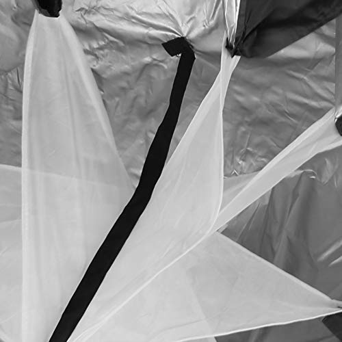 Running Parachute Speed Training, Speed Training Equipment Running Parachute Adjustable Waistband Pongee Coating Drag Running Speed Training Parachute for Sports (Black)