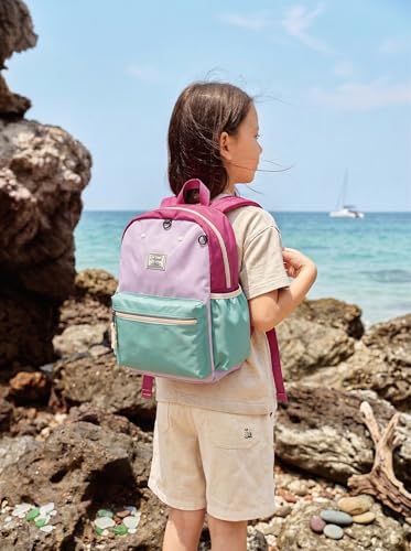 atgark Toddler Backpack for Boys 2-5: Preschool Kindergarten 13" Daycare Backpacks Fit A4 Folder - color: Cherry, style: Ages 2-5 (13" H Fit A4 Folder)