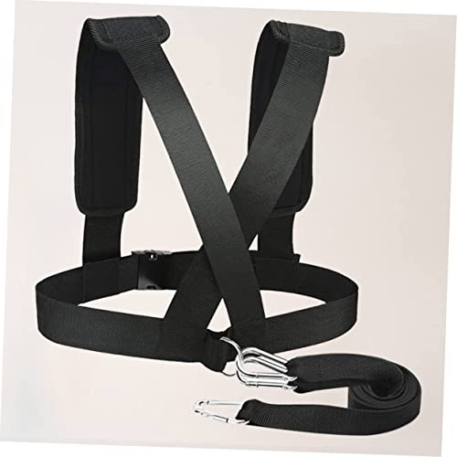 SUPVOX Weight Bearing Supporter Belt with Adjustable Buckle and D-Ring Hooks for Running Training and Strength Workout Heavy Duty Resistance Training Equipment Vest Strap for Gym