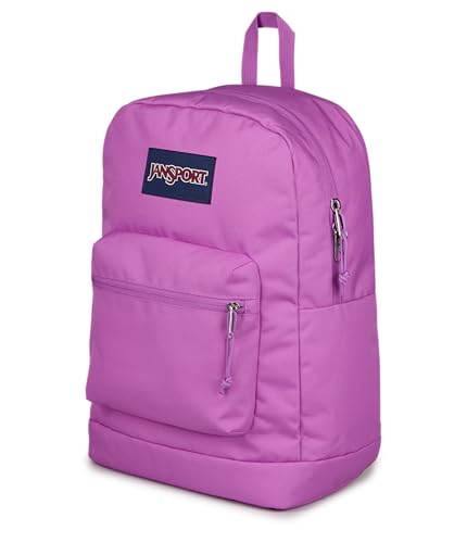 JanSport Cross Town Plus Backpack - Large Main Compartment, Side Water Bottle Pocket, 15-Inch Padded Laptop Sleeve - Digital Fuchsia - color: Digital Fuchsia