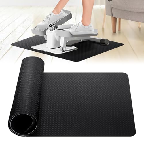 Under Desk Elliptical Mat - Non-Slip Exercise Equipment for Peloton Bike, Small Exercise Mat for Desk Workout Equipment - color: Double-sided