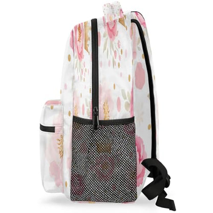 Pink Crown Laptop Backpack for Women 17 inch Backpacks Lightweight Computer Bag Rucksack Casual Daypack Work Travel - color: Multicolor-7