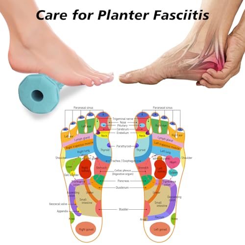 Plantar Fasciitis Relief,Foot Roller,Foot Massager Roller for Plantar Fasciitis,Deep Tissue Muscle Massage,Arch and Heel Pain Relief,Portable Reflexology Tool(Green) - color: Green