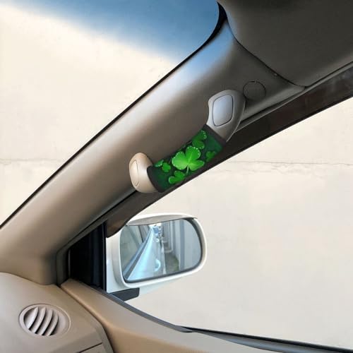 Green Clover Handle Wrap 2 Pieces - color: Green Clover Leaves