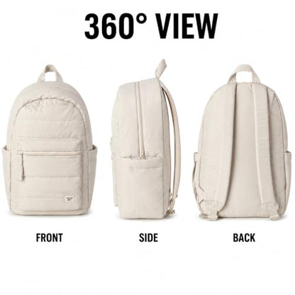 Reebok Backpack - Multipurpose Lightweight Carry On Everyday Laptop Gym Travel Commuter Backpack, Skyler Pumice Stone - color: Skyler Pumice Stone