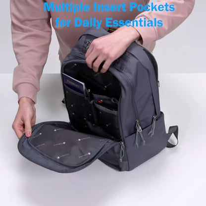 PUREVAVE Laptop Backpack with YKK Zippers for Men and Women - color: Gray