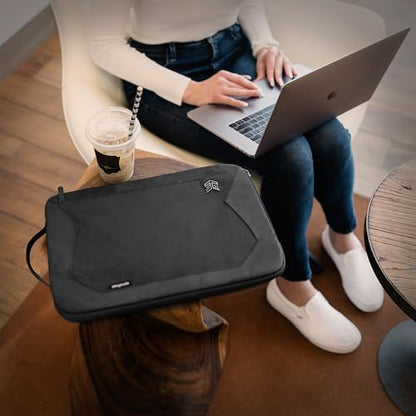 STM Myth Fleece-Lined Laptop Sleeve with Removable Strap for 13" Laptop - Black (stm-114-184M-05) - color: Black, size: 13-Inch