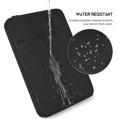 14 Inch Laptop Sleeve Case for DELL XPS 15 / Inspiron 14, HP Pavilion 14/Chromebook 14/Steam 14, Lenovo ideapad 14, ASUS Vivobook 14, Water Resistant Computer Sleeve 14 Inch Laptop Bag -Black - color: Black, size: 14 inch