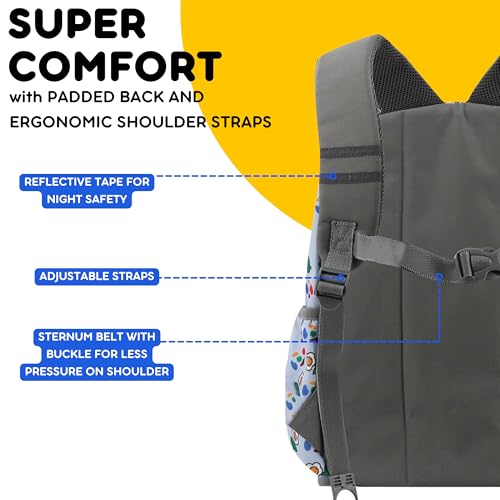 J World Duet Kids Backpack & Lunch Box Set For Girls & Boys Pre-K to Elementary School, Every Daisy - color: Every Daisy