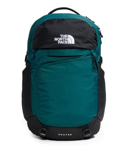 The North Face Router Everyday Laptop Backpack - Daypack, Water Repellent, Laptop Sleeve, Reflective Details, Pacific Teal/TNF Black, One Size - color: Pacific Teal/Tnf Black, size: One Size