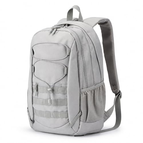 Hiking Travel Backpacks Men and Women, Lightweight Waterproof Laptop Backpack Outdoor Camping Backpack Hiking Daypack for Travel, Trekking, Work 26L (Grey) - color: Grey