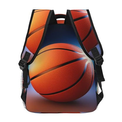 Travel Backpack Basketball Ball Carry on Backpack Lightweight Business 15.6inch Laptop Backpack for Men Women - color: Basketball Ball