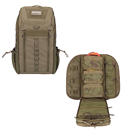 EXCELLENT ELITE SPANKER Medical Backpack Tactical Knapsack Outdoor Rucksack Camping Survival First Aid Backpack(Ranger Green) - color: Ranger Green