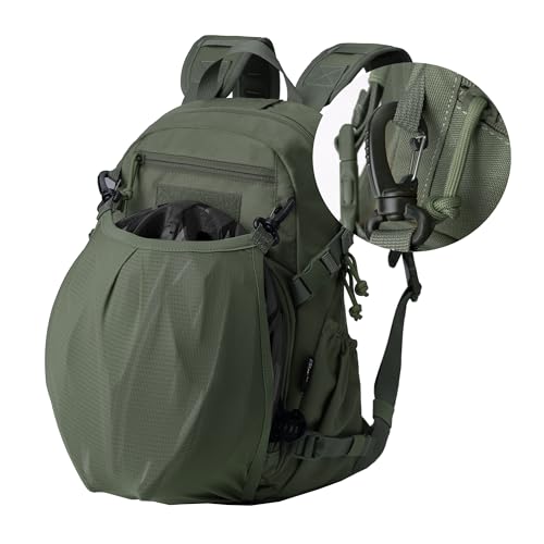 Mardingtop Small Tactical Backpack,Molle Hiking Backpack for Backpacking,Cycling and Biking,15L/25L Backpack - color: Ranger Green, size: 15L