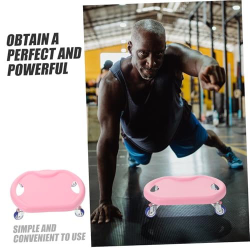 Abdominal Fitness Sliding Disc with Comfortable Handle and Complimentary Mat Mute Workout Sliders for Core Strength Training at Home Versatile Roller for Chest Arms Butt and Legs