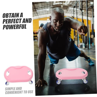 Abdominal Fitness Sliding Disc with Comfortable Handle and Complimentary Mat Mute Workout Sliders for Core Strength Training at Home Versatile Roller for Chest Arms Butt and Legs