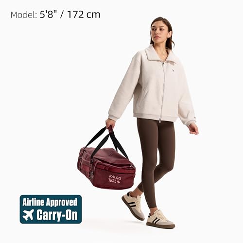 Utility Duffle Bag 40L, Convertible Backpack for Travel, Gym & Commute, Water Repellent - color: Valkyrie