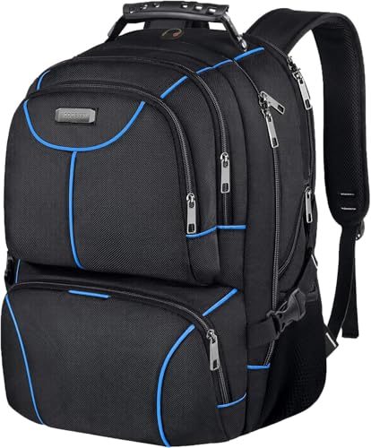 VECKUSON Lunch Bag Backpack, Insulated Cooler Lunch Box Backpack, Extra Large Travel Laptop Backpack TSA Friendly RFID Computer College bag for Women Men,Blue - color: Blue-rfid