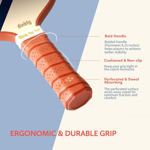 Pickleball Paddles Set of 2/4- USAPA Approved Graphite/Fiberglass Pickleball Racket, 2 Pickleball Rackets, 4 Balls and 1 Portable Carry Bag, Aesthetic Pickle Ball Set for Men Women Beginners - color: 4 Retro Twill | Warm Orange | Graphite