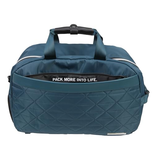 Kenneth Cole REACTION Emma 15" Convertible Duffel Carry On for Gym and Travel Bag, Deep Teal - color: Deep Teal, size: Carry-On 15-Inch