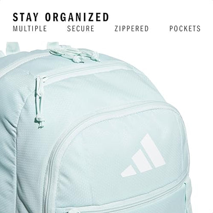 adidas Excel 7 School Backpack for Laptop, Gym and Travel, 34L, Halo Mint Green/White/7.5, OSFA - color: Halo Mint Green/White/7.5, size: One Size