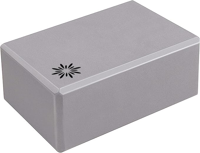 4" Yoga Block, 10 Pack Bulk EVA Foam Yoga Blocks, Firm and Supportive Yoga Brick, Balance Foam for Stretching, Pilates, and Workout, 4" x 6" x 9" - color: Cool Gray