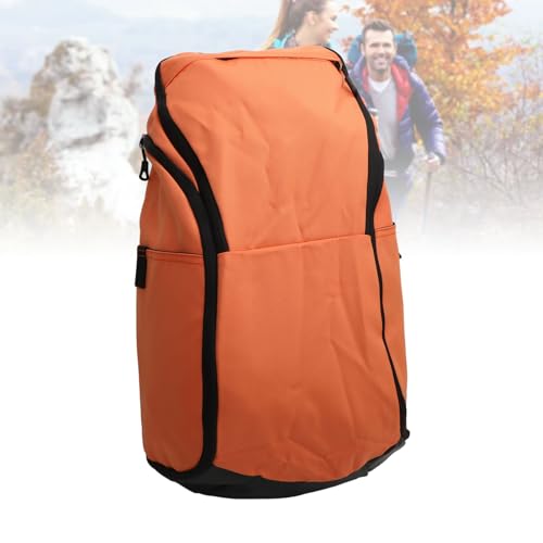 Basketball Backpack with Laptop Compartment, Large Capacity, Wet and Dry Segregation, Water, Lightweight Sports Backpack for Exercise Supplies and Daily Commute - color: Orange