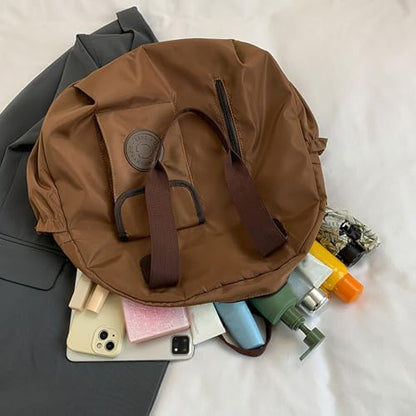 Large Capacity Nylon Backpack for Travel and Daily Use with Multiple Compartments School Bag Casual Handbag Shoulder Bag