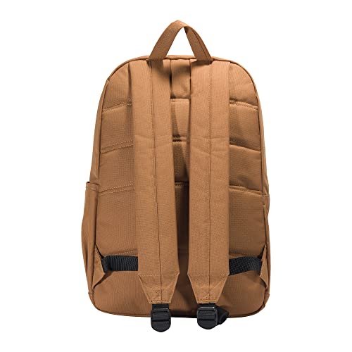 Carhartt 21L Classic Laptop Daypack, Durable Water-Resistant Pack with Laptop Sleeve, Containts PFAS, Carhartt Brown - color: Carhartt Brown, size: Containts PFAS