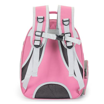 Cat Bubble Backpack Carrier for Small Medium Dogs Cats Carrying Bag, Airline Approved Pet Travel Carrying Bag Dog Hiking Walking Outdoor Backpack (Pink) - color: Pink