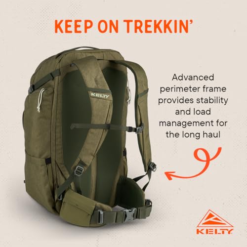 Kelty | Redwing Traveler Backpacks, Travel Pack for Adventure Travel - color: Burnt Olive, size: 40L