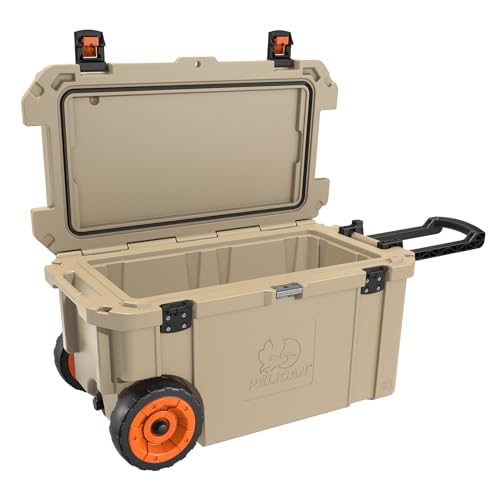 Pelican 45QT Elite Wheeled Cooler - color: Tan, style: 65 Quart