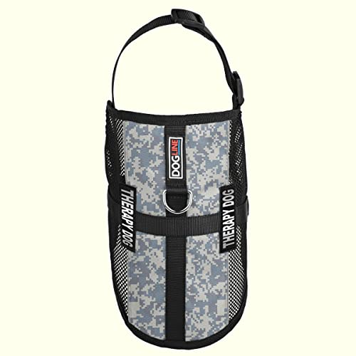 Dogline MaxAire Vest Therapy Dog Removable Patch Adjustable Harness Reflective for Puppies Small Medium and Large Dogs 13 by 16 Inch Girth Urban Camo - color: Urban Camo, size: Girth 13 by 16"