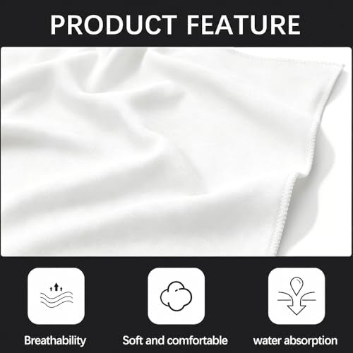 Ultra Absorbent Microfiber Towel Quick Dry Sweat Cloth for Gym Workout and Running - color: White