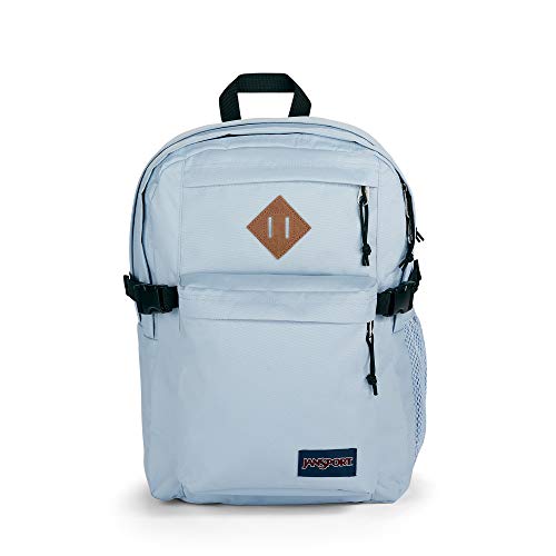 JanSport Main Campus Backpack - Travel or Work backpack w 15-Inch Laptop Sleeve and Dual Water Bottle Pockets, Blue Dusk - color: Blue Dusk