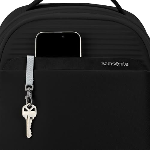 Samsonite Paralux Everyday Backpack - Laptop & Tablet Backpack with 5 Compartments, Removable TecKit™ Pouch, Microsuede Trim, Water Bottle Pockets - Work, Commute & Travel Bag - Black - color: Black