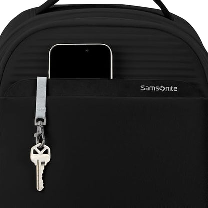 Samsonite Paralux Everyday Backpack - Laptop & Tablet Backpack with 5 Compartments, Removable TecKit™ Pouch, Microsuede Trim, Water Bottle Pockets - Work, Commute & Travel Bag - Black - color: Black