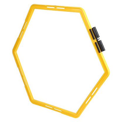 Hex Speed Rings, Workout Ladder Obstacle Rings Hexagonal Speed and Rings for Basketball Football Speed Training