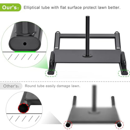 Dolibest Weight Sled, Fitness Sled, Workout Sled for Fitness Strength Training and Speed Improvement, Push-Pull Prowler Training, Suitable for 1-2" Weight Plates, Black - color: Black Pull-Push Sled-2