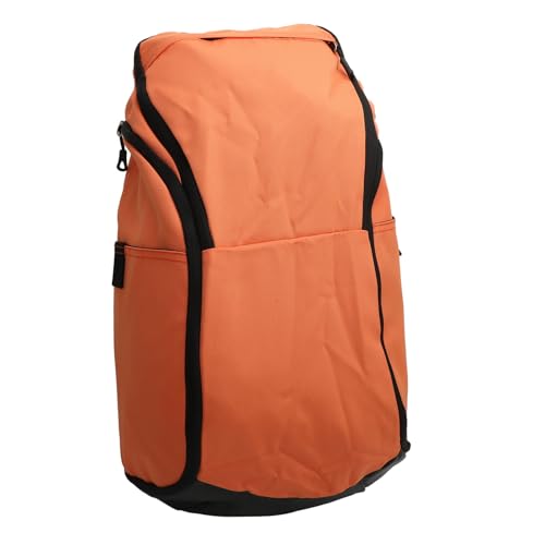 Basketball Backpack with Laptop Compartment and Wet Dry Segregation Water Lightweight Oxford Sports Backpack for Exercise Supplies and Gym - color: Orange